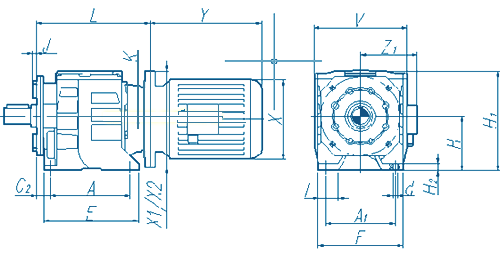Мотор-редуктор Varvel MRD